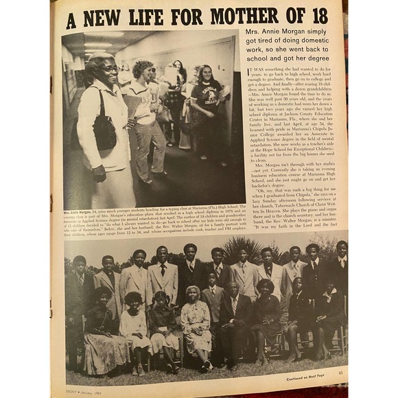 January 1981 Ebony MagazIne  with Featured Cover, “Ebony Interview: Billy Dee - Picture 8 of 16